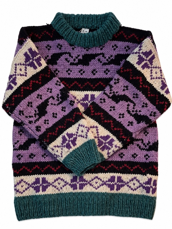 vintage Other - Vintage Size Medium / Large INCA Wear Thick Chunky Knit Wool Sweater Ecuador